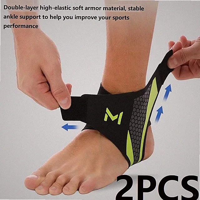 1-2pcs Ankle Protector Bandage Compression Foot Support Pain Relief Soccer
