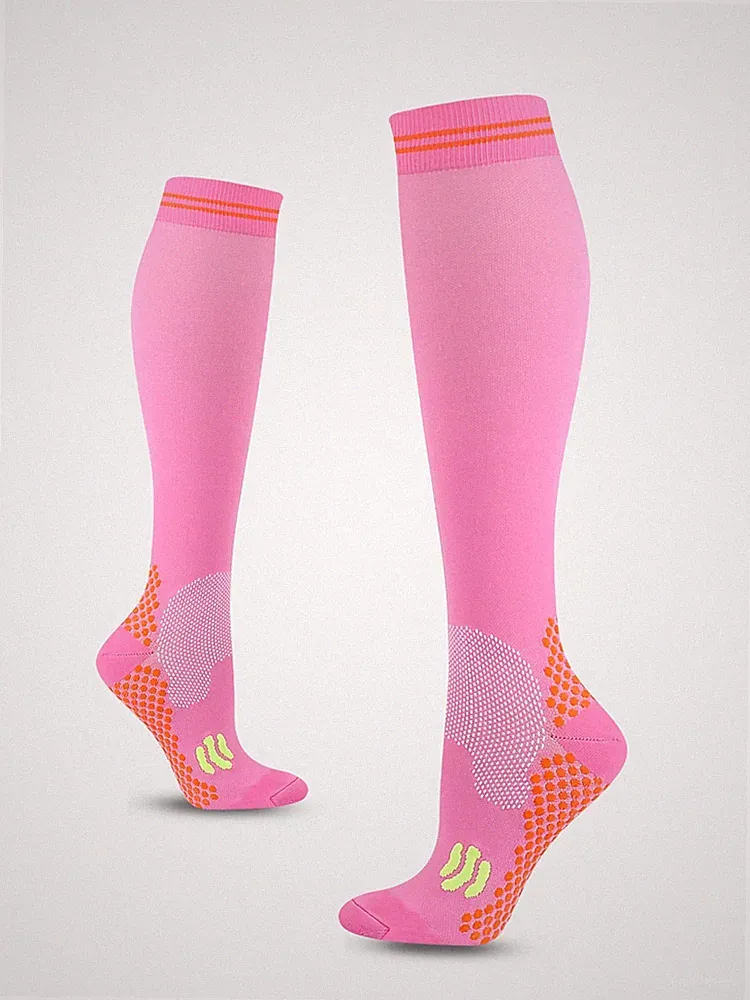 1/3 Pairs Soccer Socks Sport Knee High Socks Calf Compression Athletic Socks