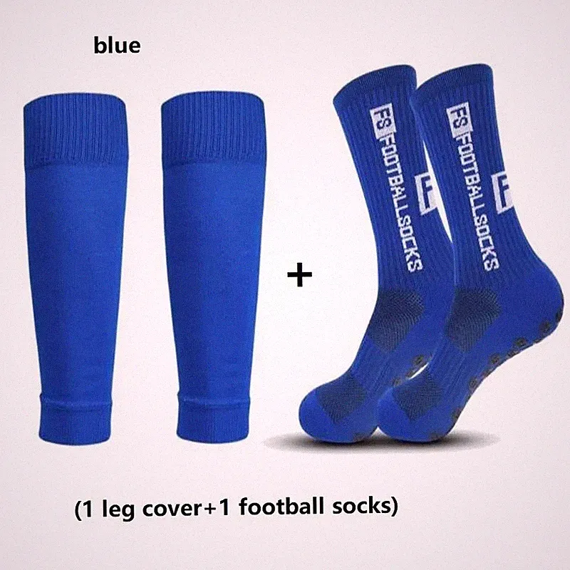 1 FS Mens Football Socks Leg Cover Anti Slip Soccer Tennis Sports Socks yoga