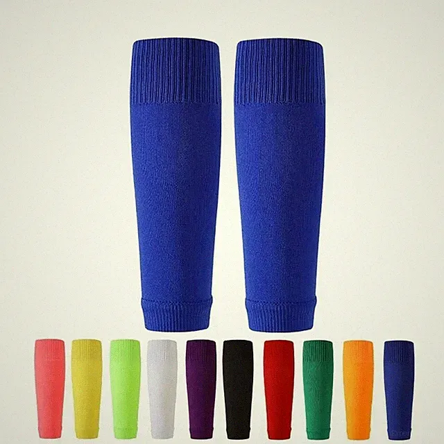 1 PairsBreathable Calf Compr Pre Cut Soccer Sleeve Socks Football Basketball Leg