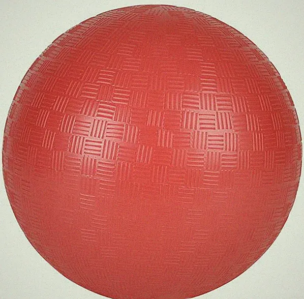 10 NEW KICKBALL DODGE BALLS SOCCER RED 9" PVC PLAYGROUND RECREATION PARTY BALL