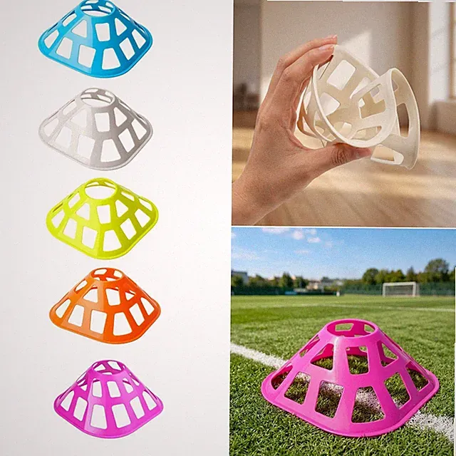 10 Pieces Football Training Cones Soccer Disc Cones Agility Training for
