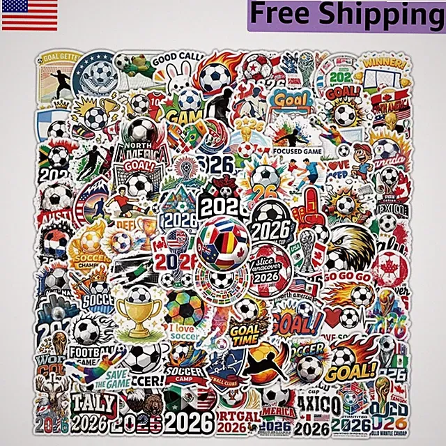 100 Waterproof Soccer Stickers for Creative Kids – Perfect for Gifts and Parties