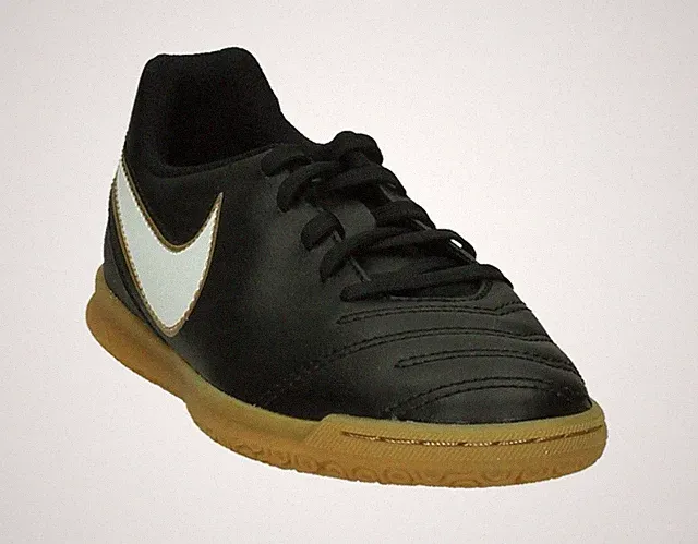105 Nike Tiempo Rio III IC Indoor Soccer Cleats Black/White Size 5.5Y US