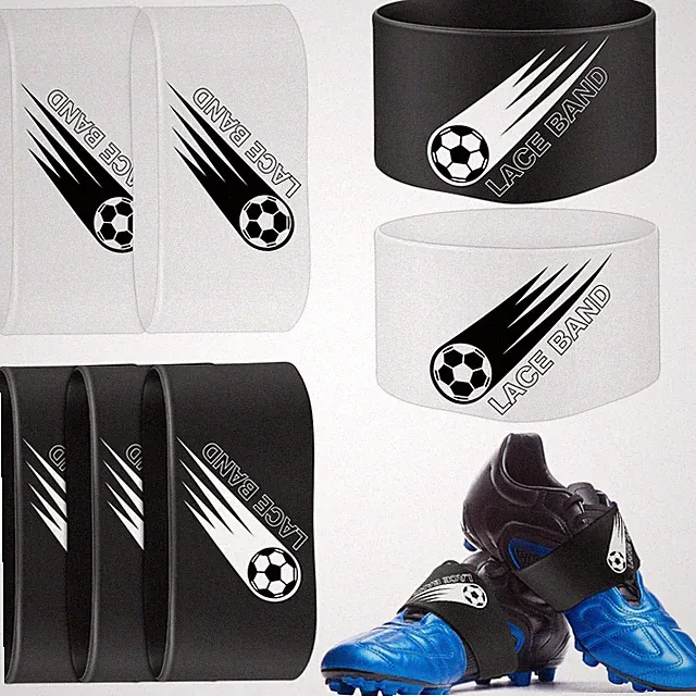 10Pack Soccer Cleat Lace Covers for Youth & Adults Elastic Rubber Protectors