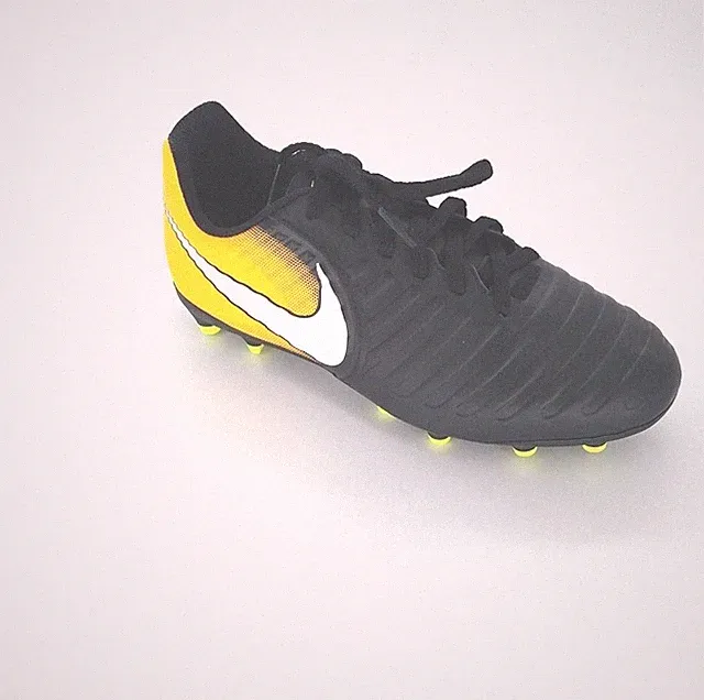 110 Nike Kids Jr. Tiempo Rio IV FG Cleats Bk/white/Laser Orange Size 2.5Y US