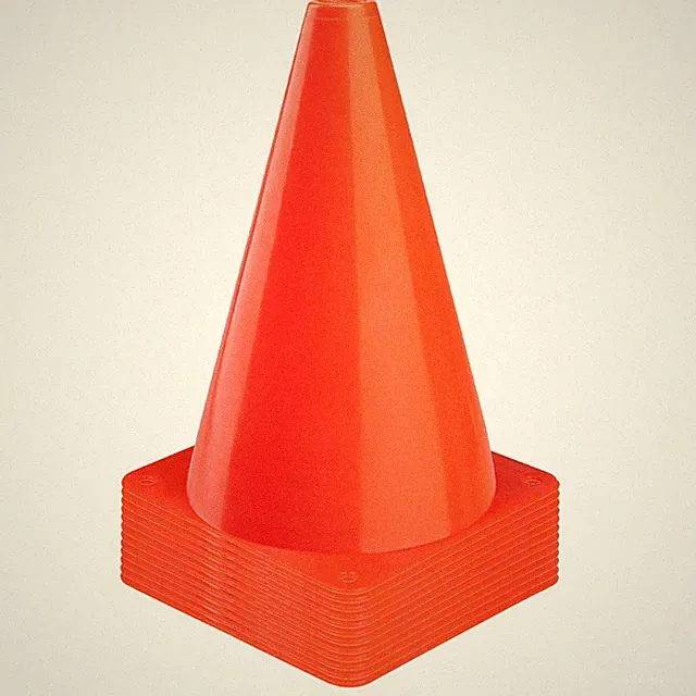 12 Pack Plastic Training Cones for Agility, Soccer, Football, Skating, Events