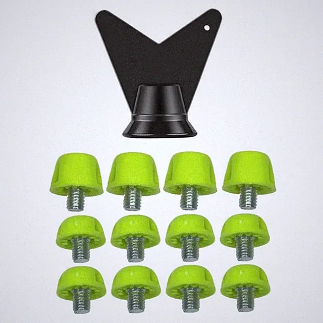 12 Pieces Detachable Replacement Studs with Wrench Rust-Resistant Soccer Cleat