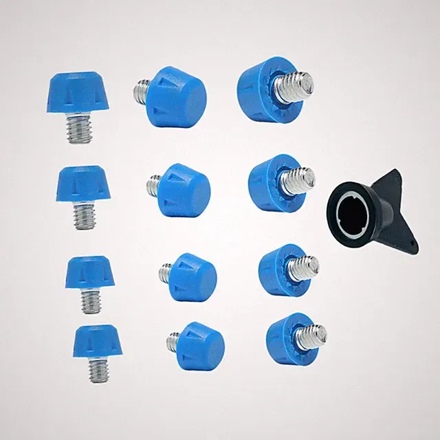 12 Pieces Football Shoe Spikes Soccer Boot Studs Anti Slip with Wrench Practical