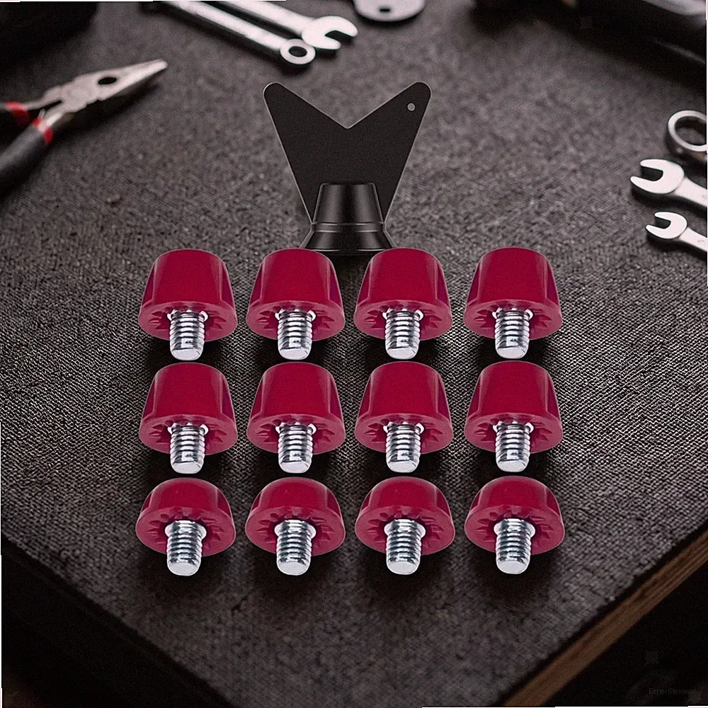 12 Pieces Replacement Cleats with Wrench Screw-in Soccer Cleat Cleats Metal