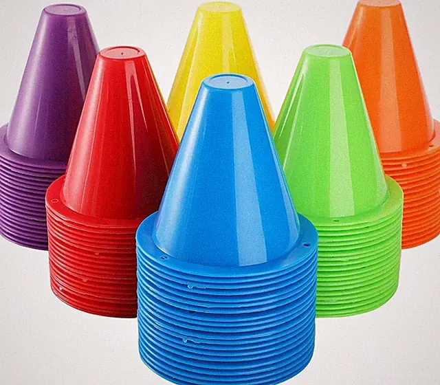 120 Pack Indoor Outdoor Agility Mini Sports Cones, 3 Inch Training Marker Cones