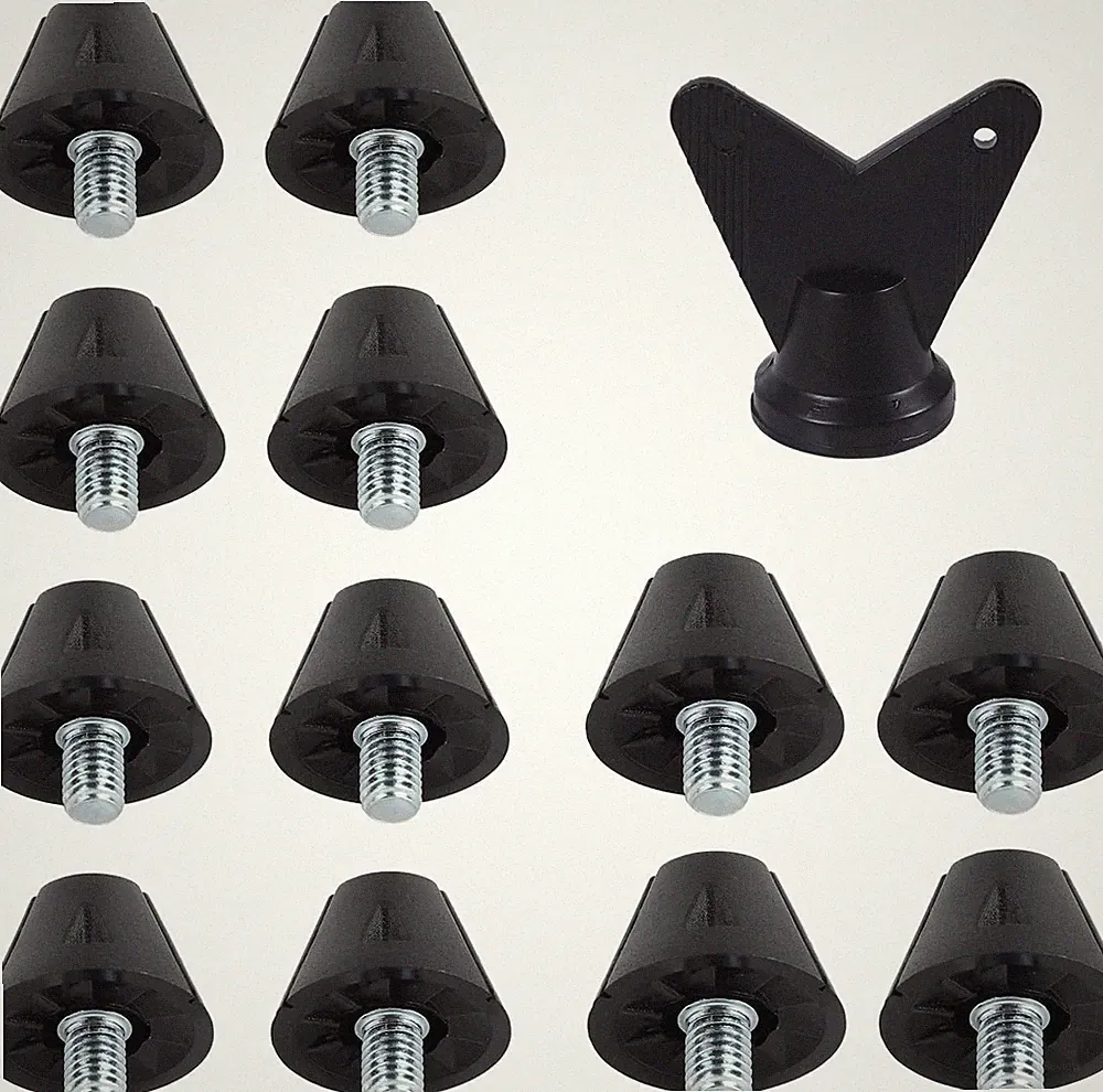 12Pcs Football Boot Studs, 0.51In & 0.63In Plastic Soccer Cleats Replacement Spi