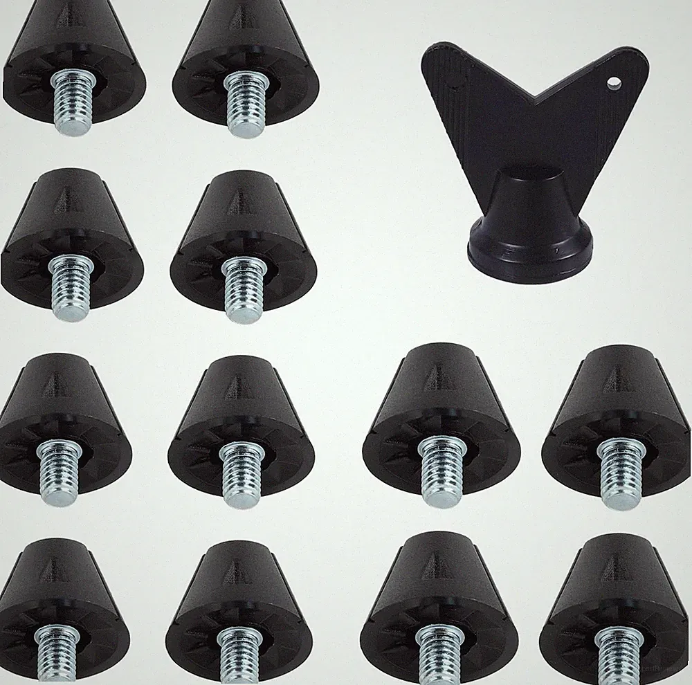 12Pcs Football Boot Studs, 0.51In & 0.63In Plastic Soccer Cleats Replacement Spi
