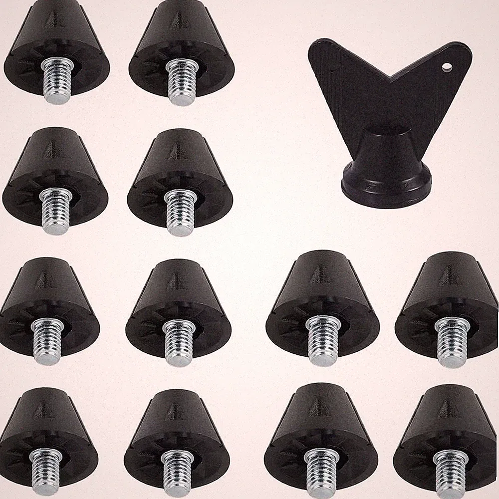 12pcs Football for studs for Soccer Cleats with 5mm Screw Thread and Wrench