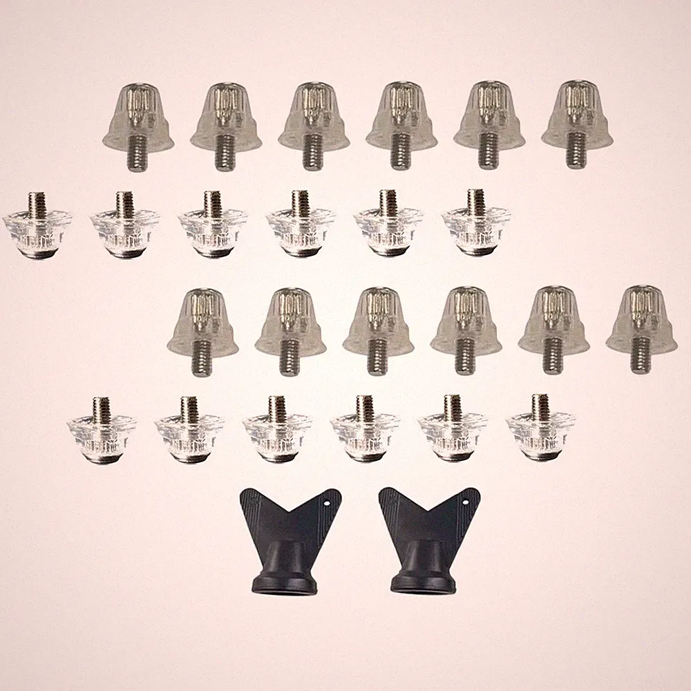 12pcs Soccer Football Cleats Replacement with M5 Screws Various Sizes