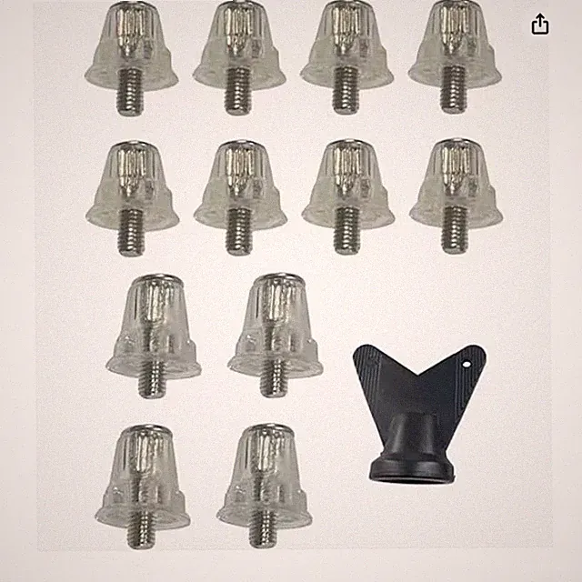 12pcs Soccer Shoe Replacement Cleat Kit with M5 Screws 13mm 15mm 16mm 18mm