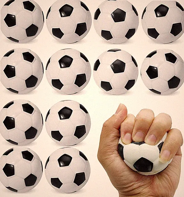 12Pcs Soccer Stress Balls Foam Squeeze 2.5" for Kids Party Decoration Goodie Toy