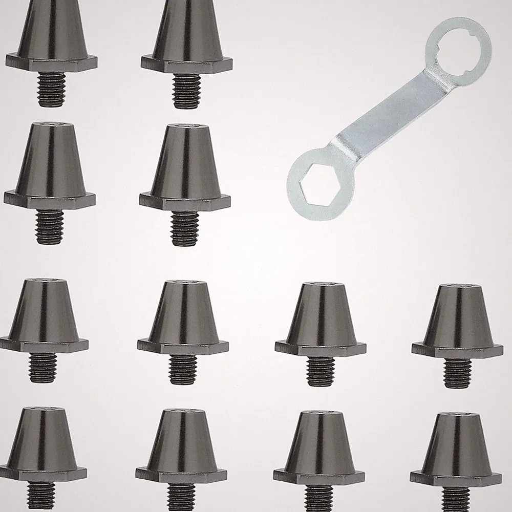 12pcs Soccer Studs Aluminum - 11mm 13mm for Football Cleats Replacement
