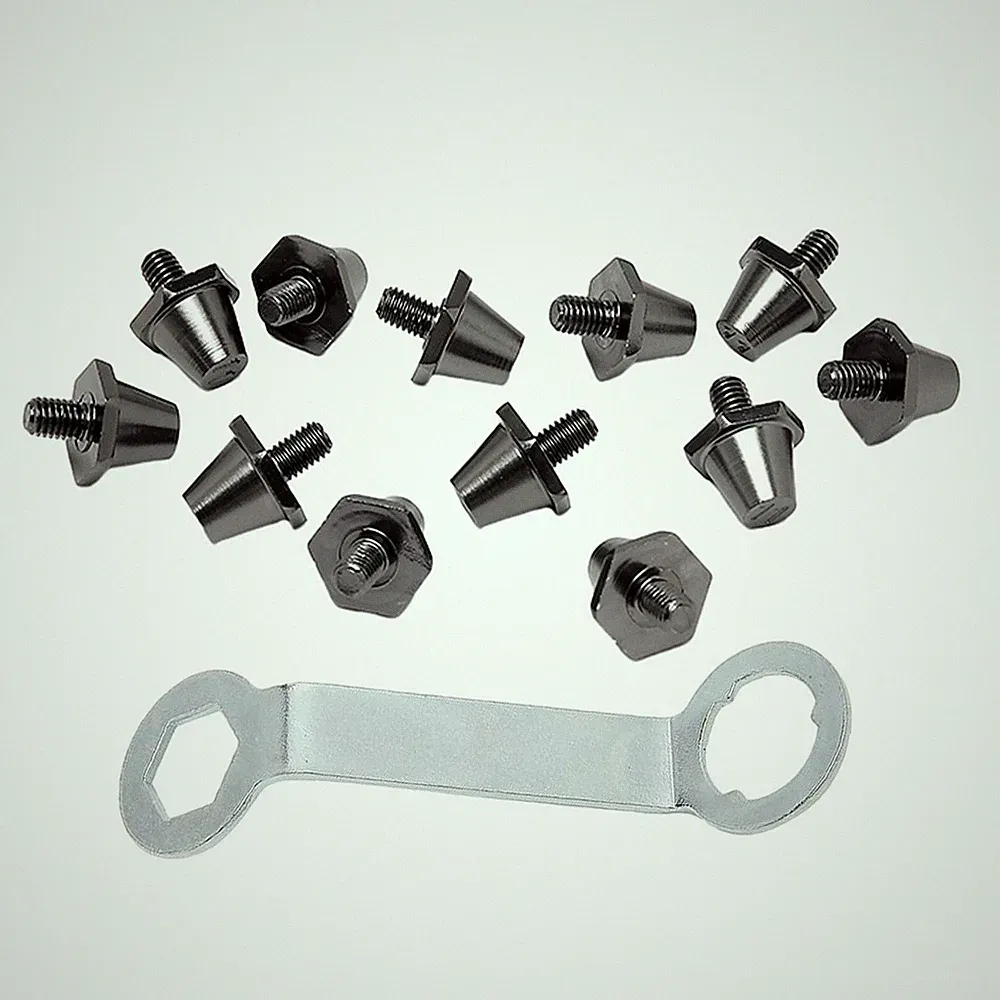 12x Football Boot Spikes Soccer Boot Cleats Turf Screw in Non Slip M5 Threaded