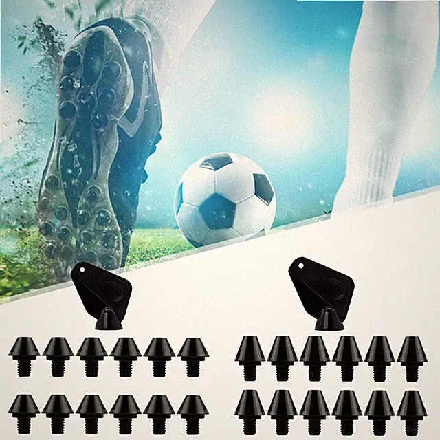 12x Football Boot Studs Soccer Shoe Spikes Screw in Anti Slip Portable Turf