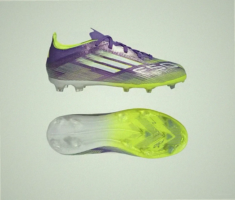 $150 ADIDAS F50 Elite FG J FirmGround Soccer Cleats Boot Purple Rush JH7714 Sz 6