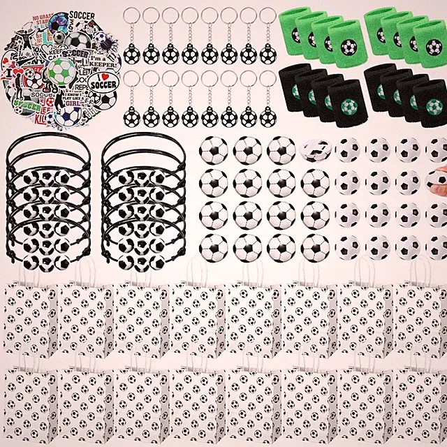 162 Pcs Soccer Party Favors, Soccer Party Gift Goodie Bag Fillers Foam Soccer...