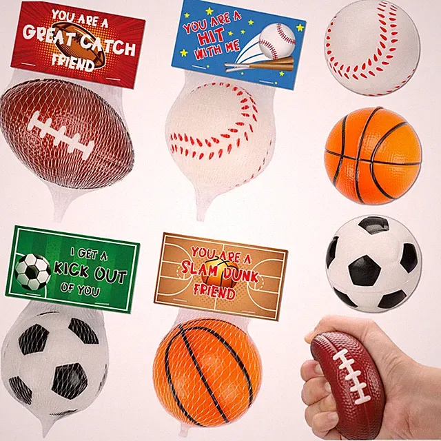 16PCS Stress Balls for Kids Soccer Party Favors Goodie Bag Stuffers