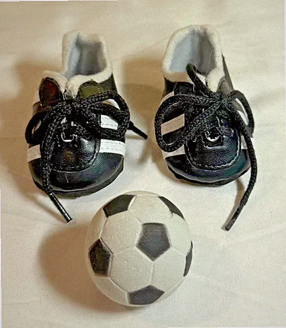 18" Doll Accessories - Soccer Cleat Shoes and Soccer Ball - Lot C - Brittany's