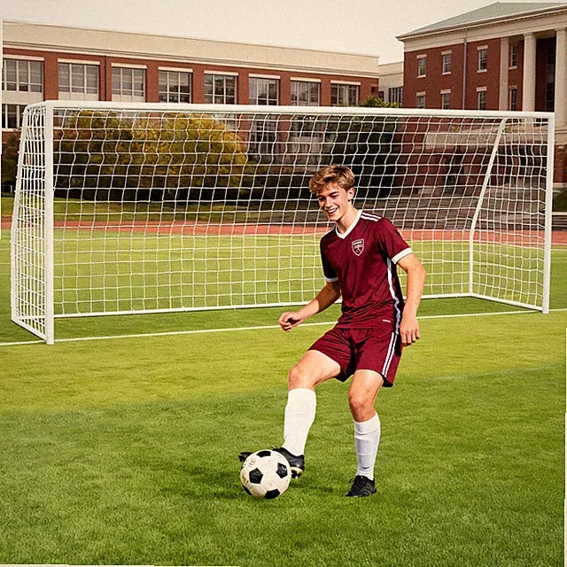 18ftx 7ft/21ftx 7ft/24ftx 8ft Metal Soccer Goals for Outdoor Practice Training