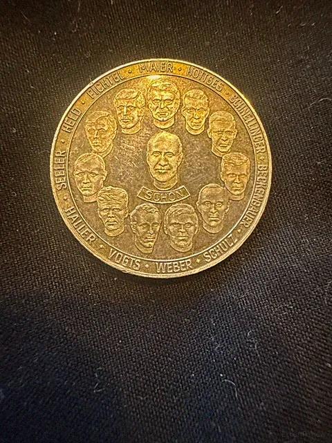 1970 West Germany World Cup Silver Medal 986 Pure Beckenbauer Muller Schon