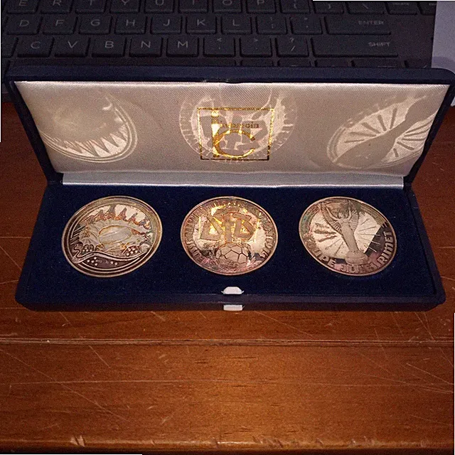 1974 FIFA WORLD CUP WEST GERMANY COMMERATIVE MEDALS - .999 SILVER INTERCOIN