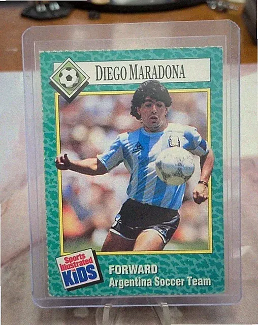 1990 Sports Illustrated for Kids Diego Maradona Rookie Card RC #163 Argentina