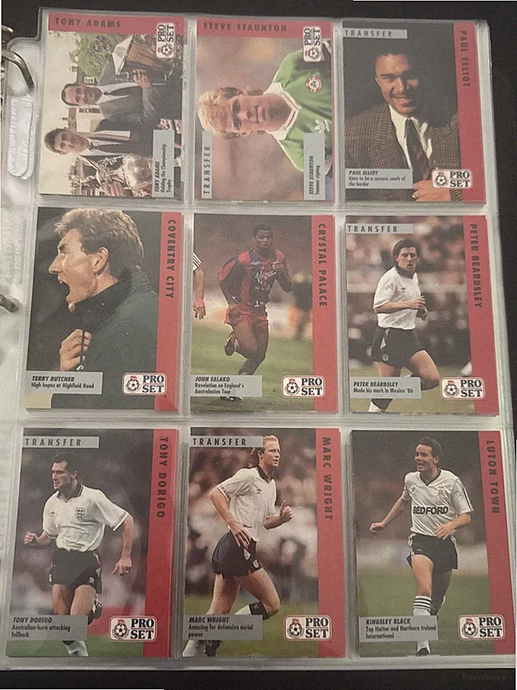 1991-92 Pro Set Fixtures England Soccer Cards -You Pick- Trading Card