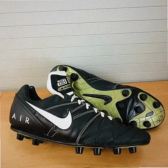1996 Nike Air Brasilia Sg 117160-011 Vintage Soccer Cleats Leather Mens Sz:12.5