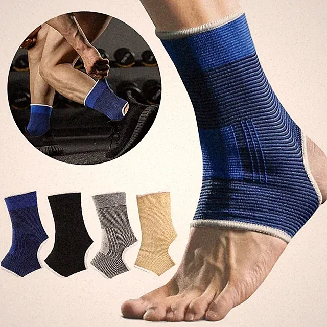 1pair Sport Knitted Breathable Ankle Brace for Running Basketball Football Gym
