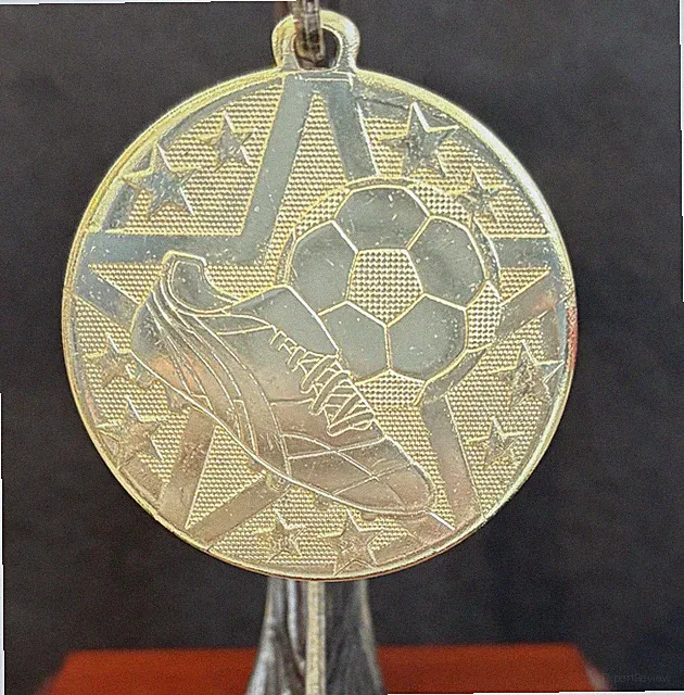 2” Gold Superstar Soccer Medal With Ribbon (See All Photos)