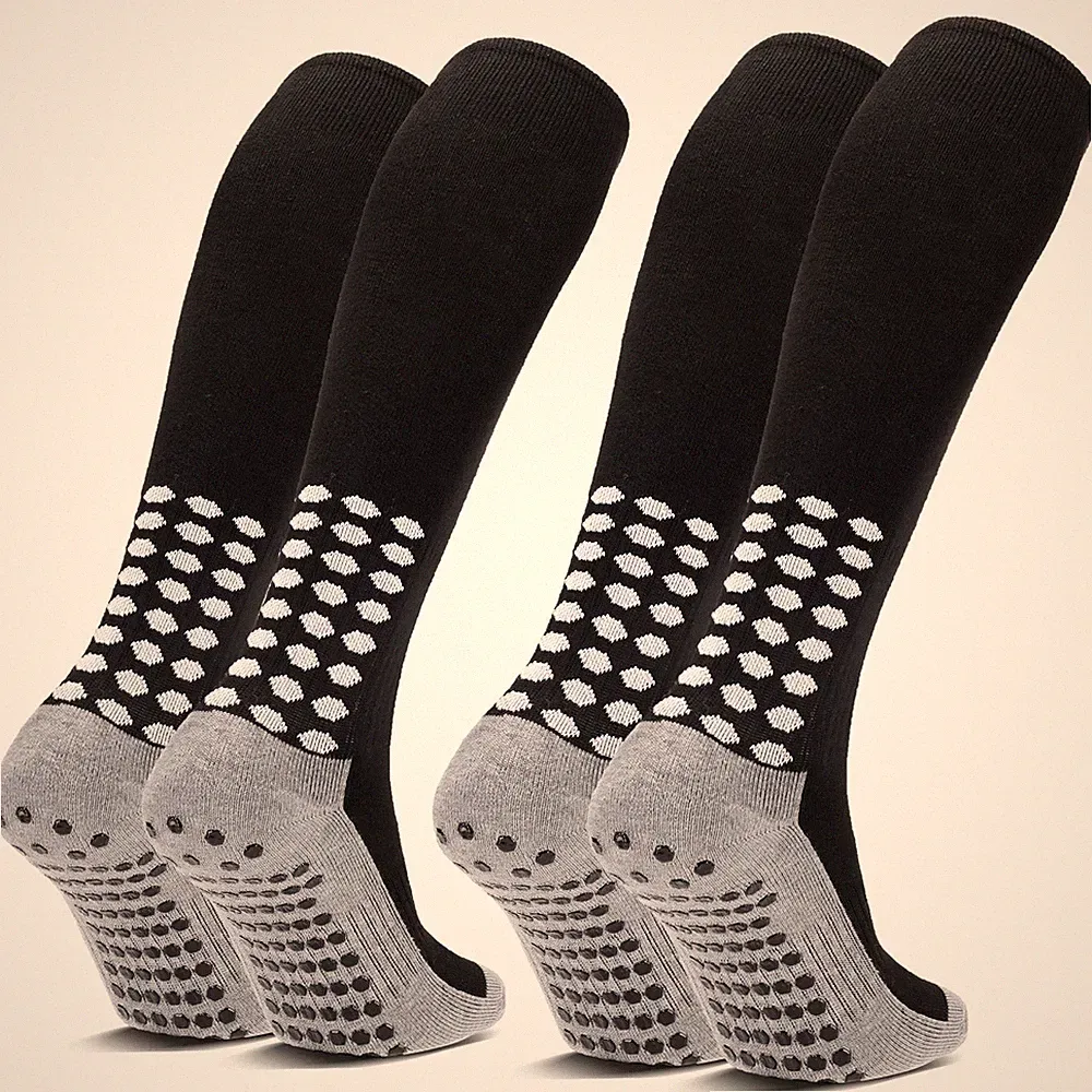 2 Pairs Grip Soccer Socks Non Slip Knee High Compression Soccer Football Sock...