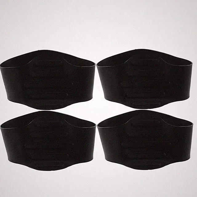 2 Pairs Soccer Cleat Lace Silicone Bands - Youth Football Shoelace Covers