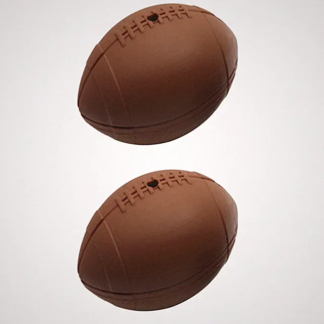 2 Pcs Reusable Ice Mold Rugby Balls Maker Football Chocolate Candy Silicone
