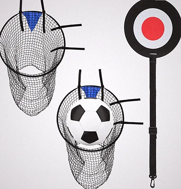 2 Pcs Soccer Training Net with Target - 22 Inch Goal Shooting Practice