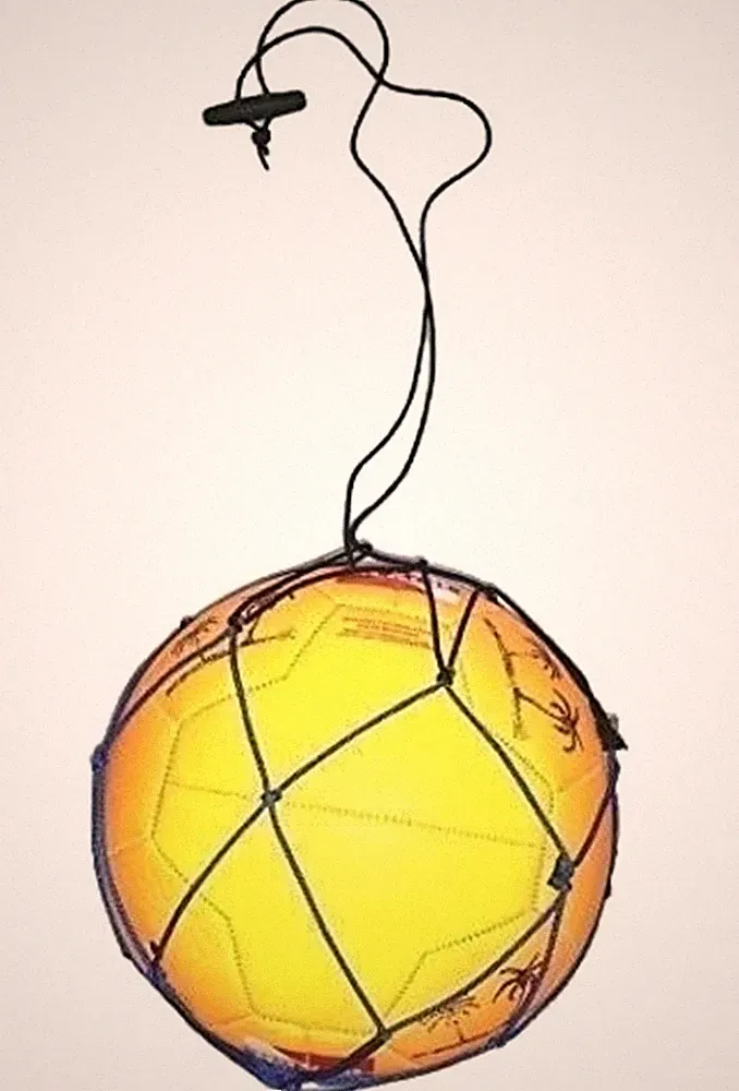 2 Soccer Ball Bungee Elastic Training Juggling Net