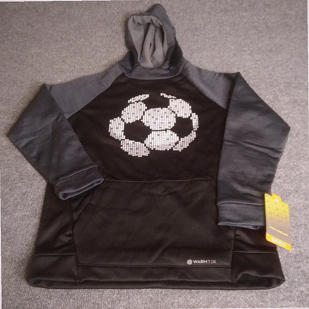 (2) Tek Gear Hoodie Youth Large 14/16 Soccer Ball New With Tag