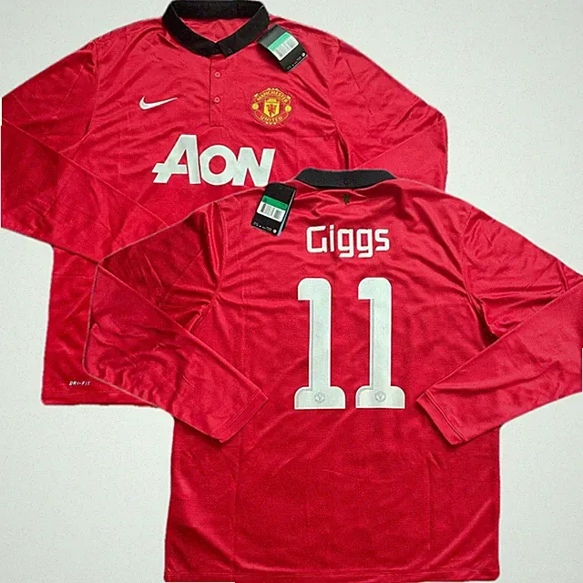 2013/14 Manchester United Home Jersey #11 Giggs XL Long Sleeve Champions League
