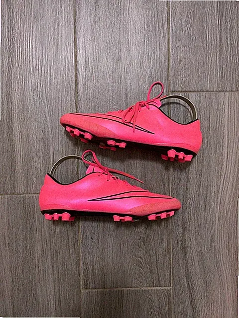 2015 NIKE Mercurial Veloce II AG Hyper Pink Soccer Cleats Football Boots US7 UK6