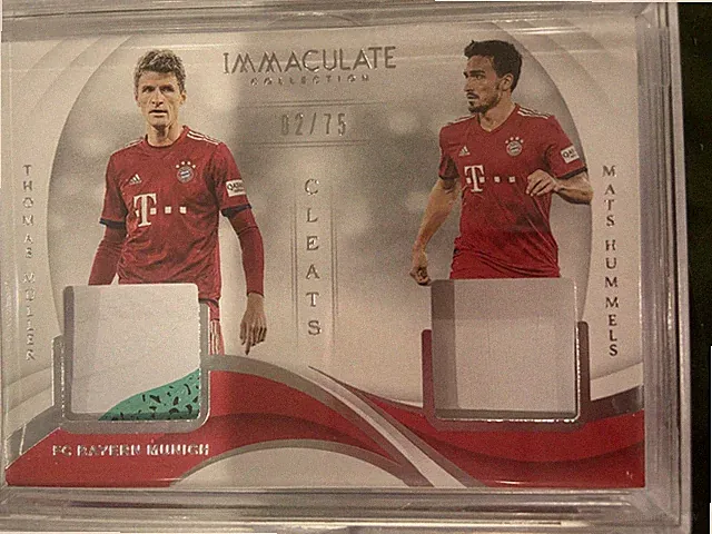 2018-19 Panini Immaculate Cleats THOMAS MULLER /MATS HUMMELS #02/75