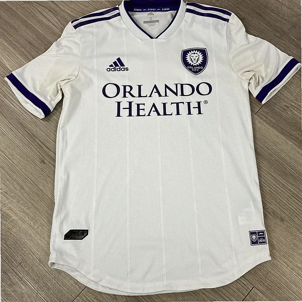 2018 Adidas Orlando City MLS White Soccer Jersey Streetwear Retro - Men’s Small