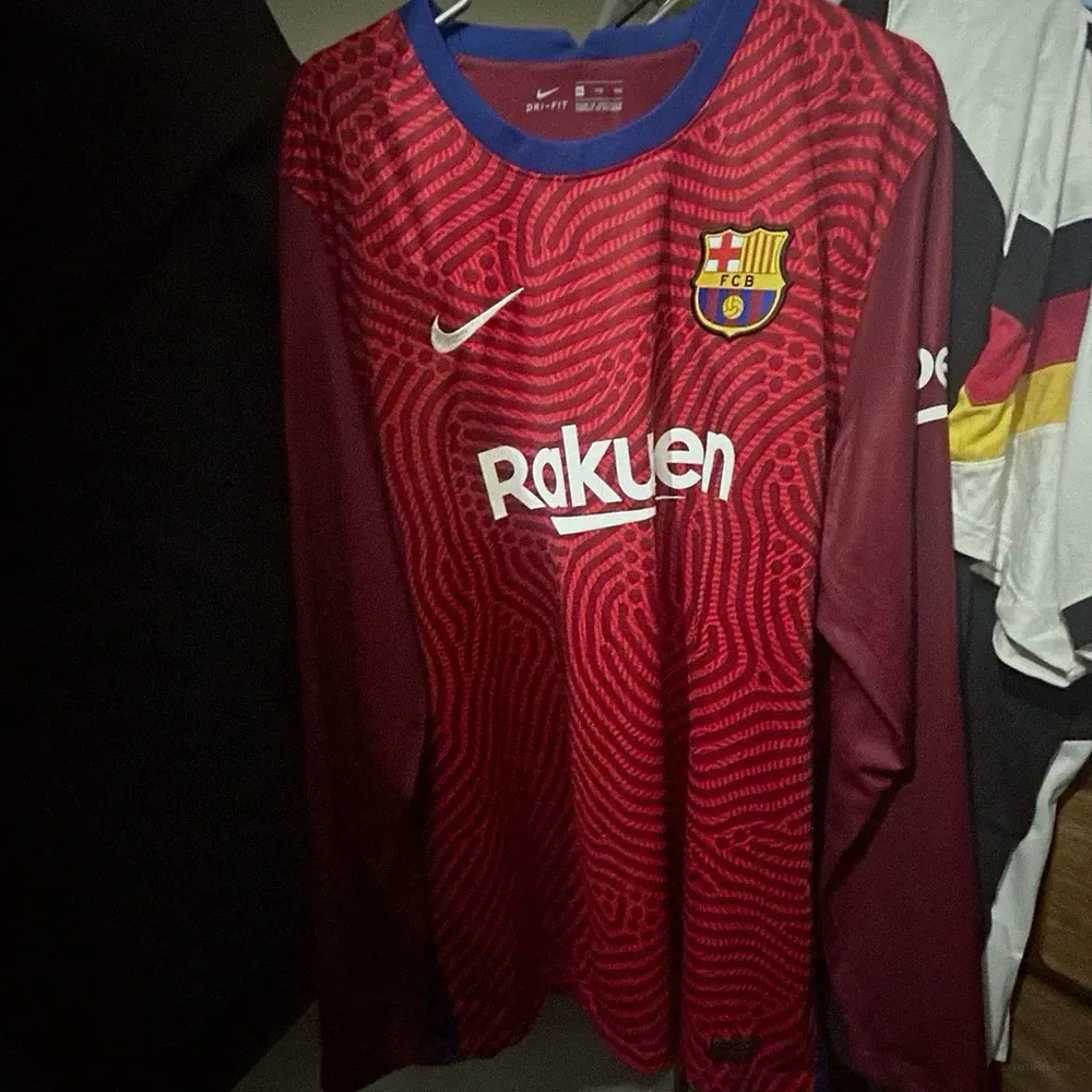 2020/21 FC Barcelona Red Goal Keeper Kit | Soccer Jersey Men’s XXL