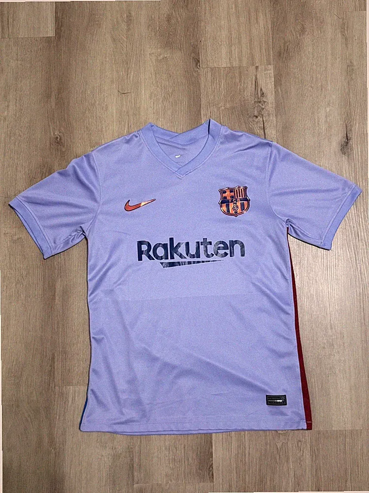 2021/22 FC Barcelona Away Soccer Jersey Mens M Purple
