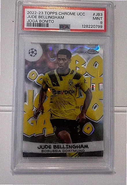 2022-23 Topps Chrome UCC Jude Bellingham Joga Bonito PSA 9