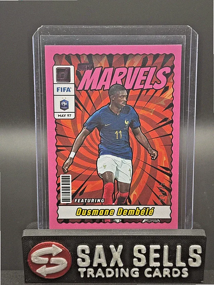 2023-24 Donruss Soccer Net Marvels Ousmane Dembele Pink /25 #18 France PSG